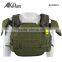 Olive Drab Anti Stab Vest With Strong Plate And Gun Holster