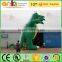 Creative products imported from China large cartoon model type inflatable 3D cartoon green dinosaur model for sale