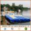 Plastic floating platform for working floating pontoon