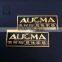 golden logo metal nameplate for furniture in aluminum highlight plate