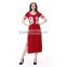 Side Slit Printed Ladies Casual Dresses 2016 Baseball Jersey Dress