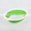 Portable round customized colorful food grade plastic Collapsible Basket