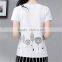 Cheap Round Neck T Shirt Custom Print Girl Sexy Sublimation Printing T Shirt