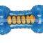 New Fashion Puppy Dog Pet TPR bone toys with rope blue