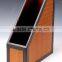 wholesale faux leather office file rack/ paper holder A4 size