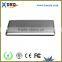 Wholesale 3000MAH aluminium alloy ultrathin power bank with charging cable