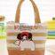 Hot sale pula girl printing canvas coin purse with handle made in china