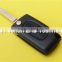 Citroen 307 flip car key shell 2 button fob case blank for Citroen c2 C3 C4 C5 C6 C8 remote key with battery holder