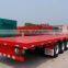 2016 hot sale China factory 20 ft 40 ft 3axle container flatbed semi trailer for sale