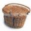 Low price bike accessories wicker bicycle basket/bike basket with handle