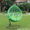 leisure design oval swing chair rattan hanging pod chair