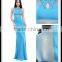 Illusion Maxi Sexy Tight One Piece Sky Blue China Bridesmaid Dresses