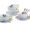 Porcelain Tea Cup and Saucer Coffee Cup Set with Saucer and Spoon