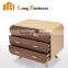 LB-AL5039 natural wood two drawers beside table