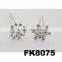 fancy bridal wedding crystal snowflake hair pins wholesale
