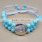 Snap button BRACELET / Beautiful blue bracelet / Flower print bracelet / Snap bracelet / Snap jewelry