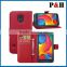 Stand holder card cash slots leather mobile phone case for samsung S5