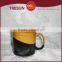 Hot sale hand painted zebra & flower 9oz stoneware coffee mug with custom design