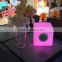 LED lighting color changing outdoor decoration mini cube speaker boxes