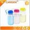 Easy carrying 400ml transparent plastic kids water bottle