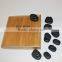 wholesale hand made high polsiehd round edge basalt Massage Stone