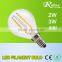 dimmable led filament bulb 2w 3w 4w high brightness Glass bulb