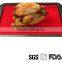 Non Stick Heat Resistant Raised Pyramid Shaped Roasting Mats Silicone Baking Mats