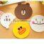 Kitchen Accessories Cute Anime Silicone Coffee Placemat Cartoon Drink Coaster Cup mat