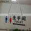 hang high transparent custom acrylic sign holder