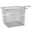 Stainless steel chip baskets and Food class wire woven kitchen skimmers chip fry basket