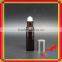 10ml amber glass roll on bottle with stainless steel roller with glass ball bottle