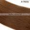 20inch medium chestnut brown 6color 100g silk straight pereuvian Most popular OEM quality remy human hair weft extensions