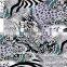 FDY printing with spandex jersey knit fabric