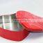 Heart Shape Chocolate Biscuits Packaging Tin Can For House Food Container