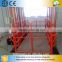 Hydraulic raising platform building construction materials lift / guide rail lift