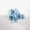 8-8.5mm round faceted cut natural sky blue topaz semi precious loose stone gemstone DIY ring earrings cabochon 4110107