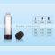WY0253 SAN airless bottle, round airless cosmetic bottle with aluminum spayer