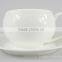 Wholesale All Size Plain White Color Custom Design Tea Coffee Cup Saucer Porcelain
