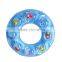 Hotting sale inflatable PVC donut swim ring,minions/frozen/fish water donut swim ring