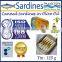 Canned Sardines in Olive Oil, Sardines in can in Olive Oil, High Quality Sardines, can of Sardines in Olive Oil,125 g