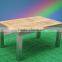 2012 new style teak wood table aluminum furniture