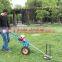High quality Hand push type with tyre brush cutter/Wheat Harvester 40.2 cc mini rice harvester/brush cutter