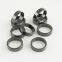 Cubic Glazed Zirconia Ceramic Ring Black Brushed 5mm