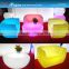 led illuminated nightclub furniture sofa / color changing sofa