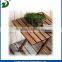 Solid wood folding round outdoor table