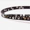 Wholesale Rivet Decorated Sex Women Lady Thin PU Waist Belt