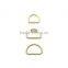 Nickel Finish Metal D Ring / Metal Hardware Ring / Steel Rings