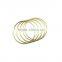 High quality bright color metal O ring for handbag round ring, Butt Welded Steel wire rings ID 1"