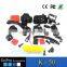 Wholesale sets of accessories kits used for gopros heros cases action camera kit mount for Sports DV