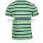 wholesale mens flat knit striped brand cotton t shirt